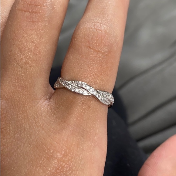 Jewelry - 💍CZ STERLING Silver Wrap Band Ring💍